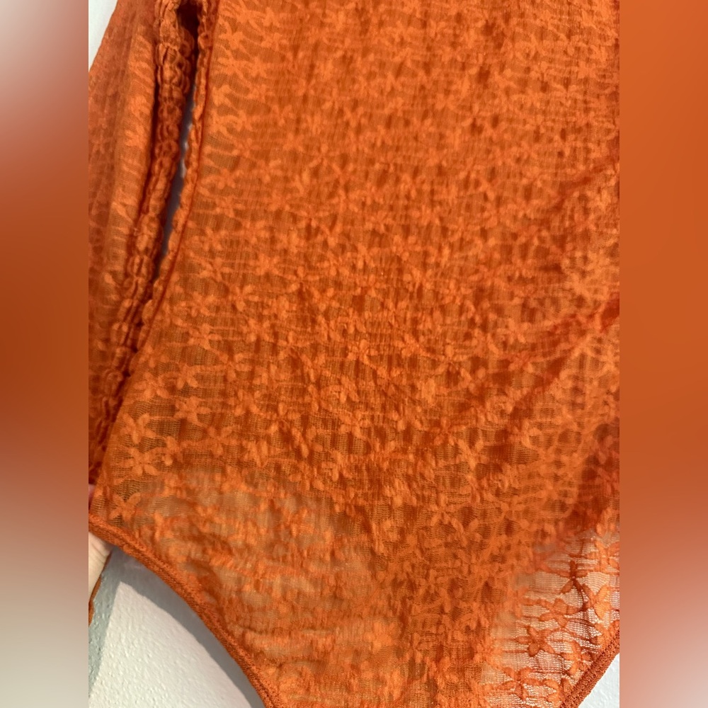 Free People Intimately Burnt Orange Bodysuit - Picture 3 of 5